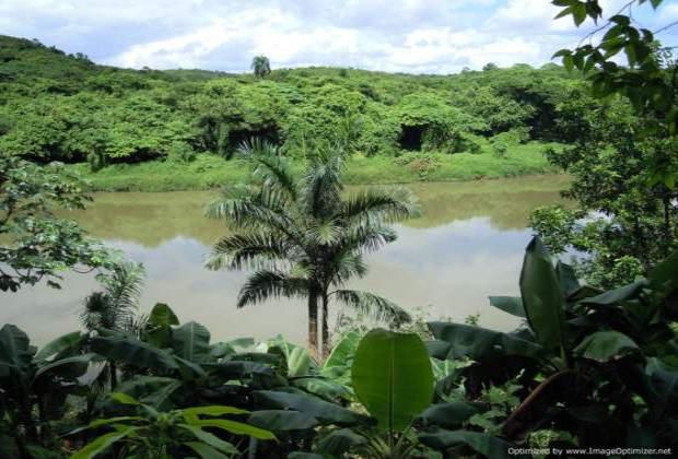 View high above the chavon river
