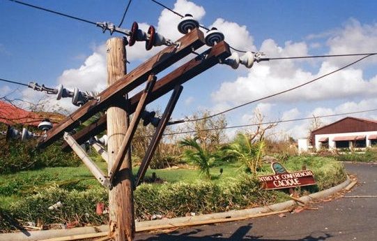 hurricane hit resort