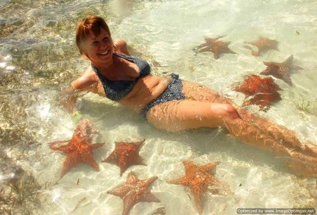 Starfish in the piscina natural