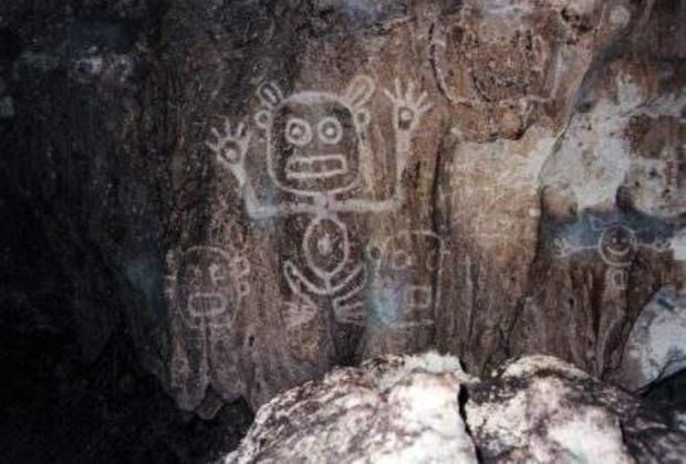 Taino Pictographs, rock art by the Indians